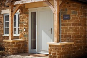 High Brick Plinth Porch Manor Farm Front Door