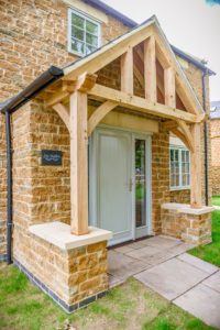High Brick Plinth Porch Manor Farm Vertical