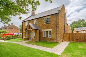High Brick Plinth Porch Manor Farm Wide