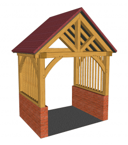 High Brick Plinth Porch Image