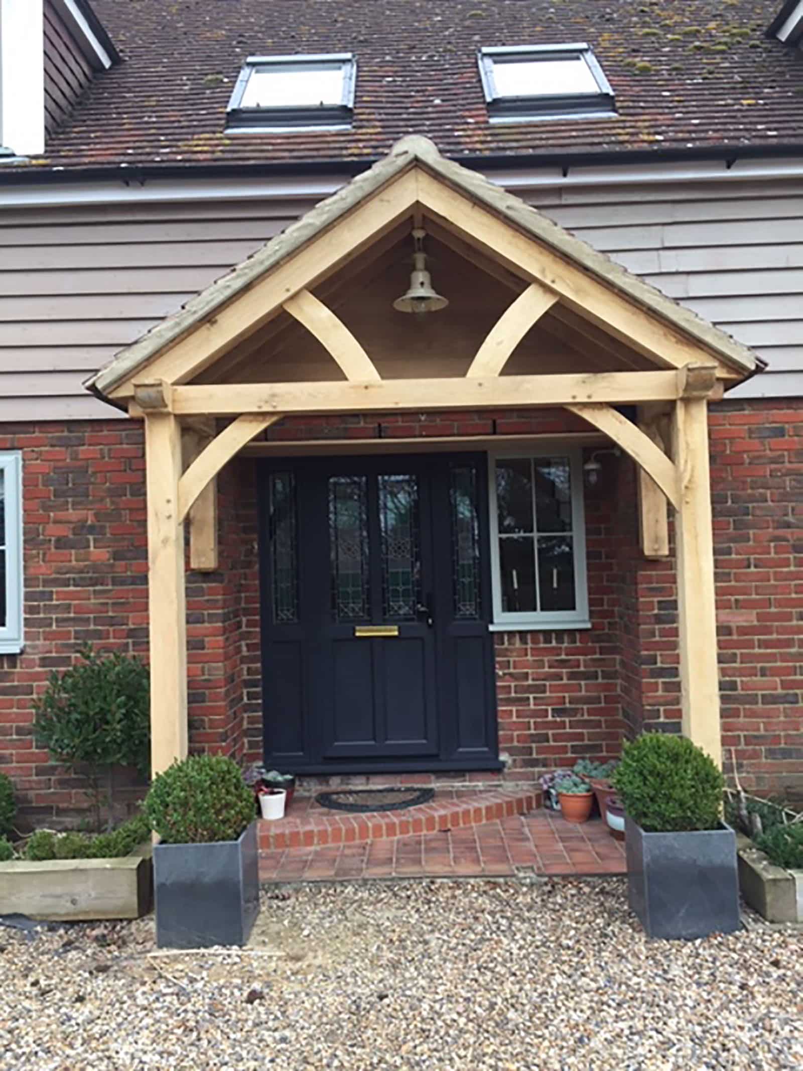 Handcrafted Large Oak Porches Oak Framed Porch Kits A Timeless