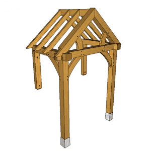 wooden porch kit