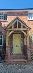 High Brick Plinth Porch Front view